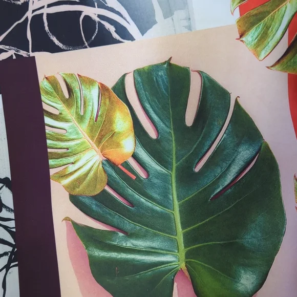 Clover Canyon Pink Green Falling Leaves Dress S - Picture 14 of 14